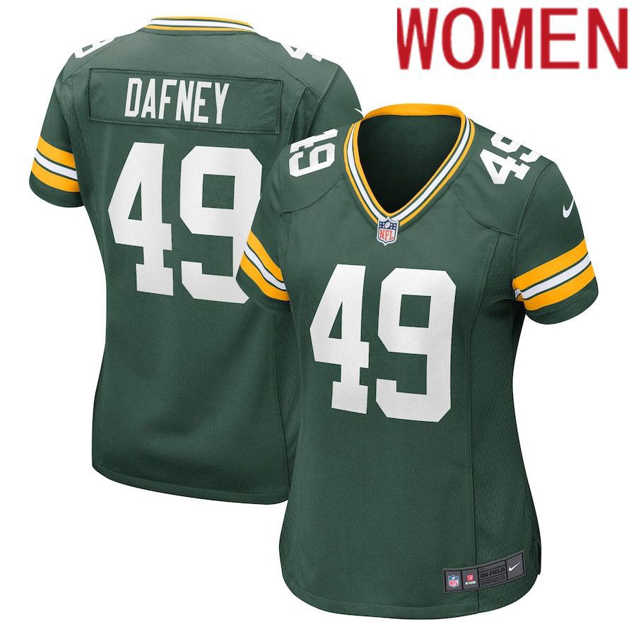 Women Green Bay Packers 49 Dominique Dafney Nike Green Nike Game NFL Jersey
